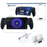【PlayStation】PS5 Portal 午夜黑+Portal 副廠充電座+玻璃保護貼