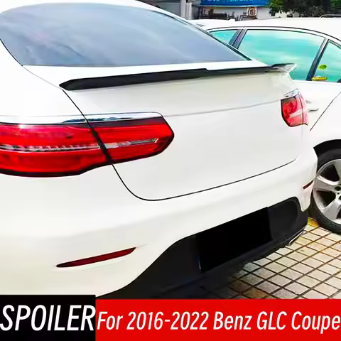 For 2016-2022 Mercedes Benz GLC Coupe 200 300 250 260 43 Rear Trunk Lid Ducktail Lip Spoiler Wings C