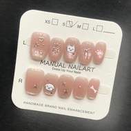 nails press on nails Hot-selling Gilt Kitten Cute Cute Fun Short Wearable Nails Removable