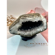 4U Crystal- 紫晶钱袋子Amethyst Geode (hole depth : 100mm)