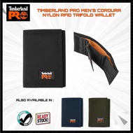 TIMBERLAND PRO Men's Cordura Nylon RFID Trifold Wallet, With ID Window (Ready Stock)