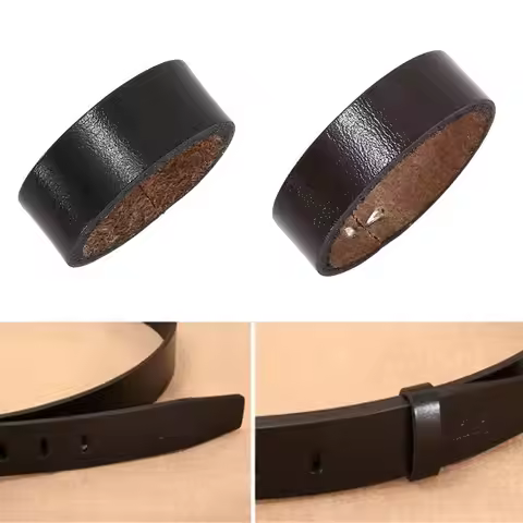 Waist Belt DIY Components Universal Waist Belt Loop Genuine Leather DIY Waist Belt Link Loop Buckle