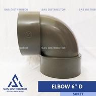 Keni 6" inch D Orbit Socket 6" inch PVC Knee/ 6" inch Elbow/ 6" L Letter/ 6" Knie/ 6" Pipe Knee/