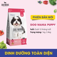 [1kg-24kg] (Mua 2 TẶNG 1kg mlt) Dog Mania - Thức ăn hạt cho chó nhỏ dưới 12 tháng tuổi