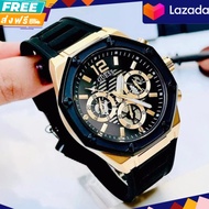 นาฬิกาข้อมือ GUESS Fashion Trend Big Dial Sports Tape Mens Quartz Brand Watch GW0263G1 ขนาด 44 มม
