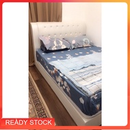 𝙏𝙀𝙍𝙈𝙐𝙍𝘼𝙃 Katil Single Super Single Queen King Katil Putih Tambah Foam Tilam
