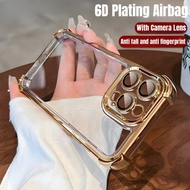 Desert Titanium Luxury Shockproof TPU Clear Phone Case For iPhone 11 12 13 14 15 16 Pro Max 16plus C