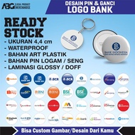 GANTUNGAN ABG PIN KEYCHAIN LOGO BANK INDONESIA BSI BNI BCA MANDIRI ETC.