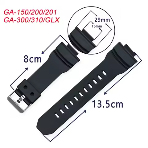 Strap for Casio G-SHOCK GA-150 GA-200 GA-201 GA-300 GA-310 GLX Watch Band Men Sport Waterproof Silic