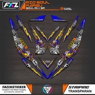 STRIPING MIO SOUL OLD MFX1/SOUL Z CARBON/STICKER SOUL OLD MX/STICKER SOUL CARBON STICKER SOUL 115