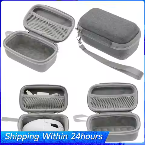 Travel Carrying Box Protective Case Hard Shell Case for Attack Shark R1 PAW3311 for DAREU A950 Wirel