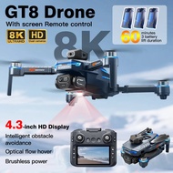 For Genuine GT8 Drone 8K Professional Dual Camera GPS FPV Brushless Motor Optical Flow Hovering Fold