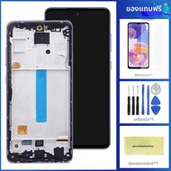 สำหรับ Samsung Galaxy A52s 5G SM-A528B จอ LCD พร้อมทัชสกรีนอะไหล่ซ่อมประกอบ A52S LCD พร้อมกรอบ ผ่านก