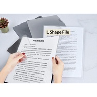 （30pcs )L Shape File Folder/clear folder/transparent file/ A4 Clear Folder File Stationery