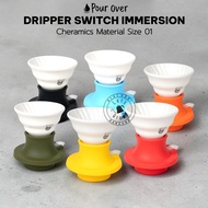 Pour Over Dripper Switch Immersion Charamics 01 (1-2 Cups) White Dripper / Switch Dripper Coffee Dri
