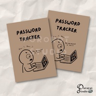 Password tracker notebook small Mini planner pocket book booklet kraft Stationery | Pororot Studio p