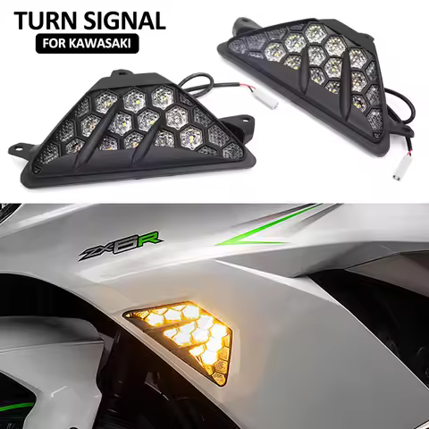 New NINJA ZX6R ZX-6R 2013 - 2023 2022 Front Turn Indicator Signal LED Lights For Kawasaki Ninja300 N