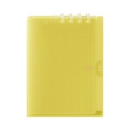 【KING JIM】COMPACT 可對折活頁筆記本 透明黃色A4 (9956TY-YL)