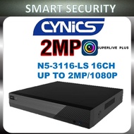CYNICS N5-3104-LS (4CH) / N5-3108-LS (8CH) / N5-3116-LS 1080 (16CH) +2ch AHD/ TVI Stand Alone Hybrid