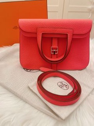 Hermes Halzan 25! Brand new. Color: Rose texas. PHW