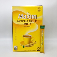 กาแฟเกาหลี Maxim Mocha Gold Mild - White Gold 1 กล่อง 100 ซอง ของแท้ 100% กาแฟแม็กซิม 맥심