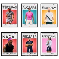 CC7N Federer Tennis Star Wall Art Poster Nadal Tennis Legend Canvas Art Prints Murray Decor Picture 