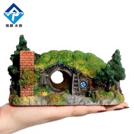 Ruki Aquarium Castle Cabin Small Size Supply House Decoration Fish Tank Hobbit Decoration Cross-Bord