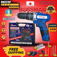 Bossman Cordless Impact Drill 12V Bossman BCD-12i Impact drill cordless Cordless Screwdriver/Drill Bateri/Drill Cordless