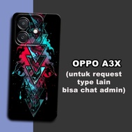 CC20 Flexible rubber softcase for oppo A3X/ Motif abstark/case oppo A3X oppo A3X casing oppo A3X/sil