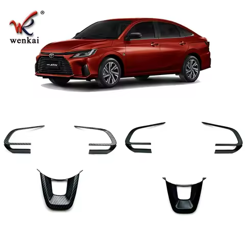 Car Accessories Steering Wheel Trim Strip For 2023 2024 Toyota Yaris Ativ Vios