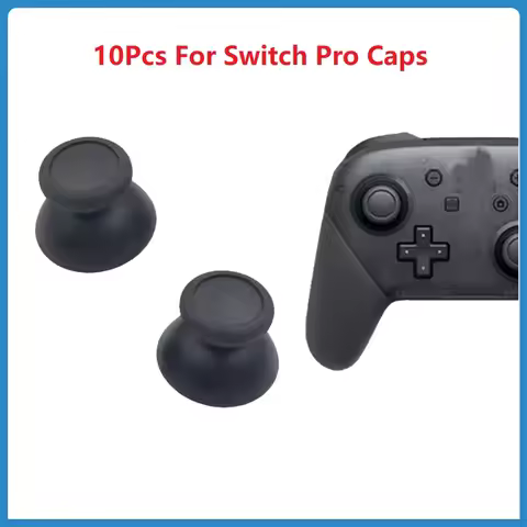 10Pcs For NS Switch Pro 3D Rocker Joystick Caps Analog Thumb Stick Mushroom Head Shell Buttons Gamep