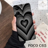 HP Case Latest C65poco - Rajacase - cellphone casing C65poco - LOVE case Motif - Cellphone protector