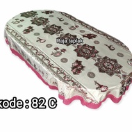 BEST 3D oval embossed waterproof dining tablecloth for 6 chairs - OVAL MON 82 C