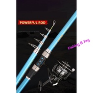 Super hard telescopic rod Long cast Carbon fiber cloth 2.1m-4.5m Lightweight Telescopic fishing rod 