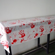 Products Are In Thailand. Blood Pattern Tablecloth 260 30 Cm. Waterproof Halloween Cloth Easy To Wip