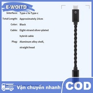 E-WOITD TRN TO Type C To Type C DAC Amp Upgrade Cable Hifi Adapter Earphone Amplifier 8Strand -Plate