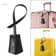 EC Travel Essentials PU Leather Baggage Identifier Elegant Solid Color PU Charm