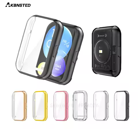 Smart Watch Plated Cover for Huawei Watch Fit 2 TPU Bumper All-Around Protective Case Huawei Fit2 Ac