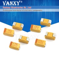 10PCS A B C D Case Tantalum capacitor 6V 10V 16V 25V 35V 50V 0.1UF 1uf 2.2UF 4.7UF 10UF 22UF 33UF 47