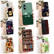 Cover Oppo Reno 7Z 5G Casing CPH2343 Silicone Luxury Fashion Flowers Kawaii Cute Painted Phone Case 