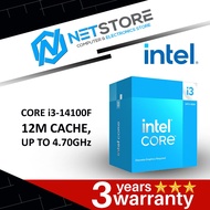 INTEL CORE i3-14100F 12M CACHE, UP TO 4.70GHz - BX8071514100F
