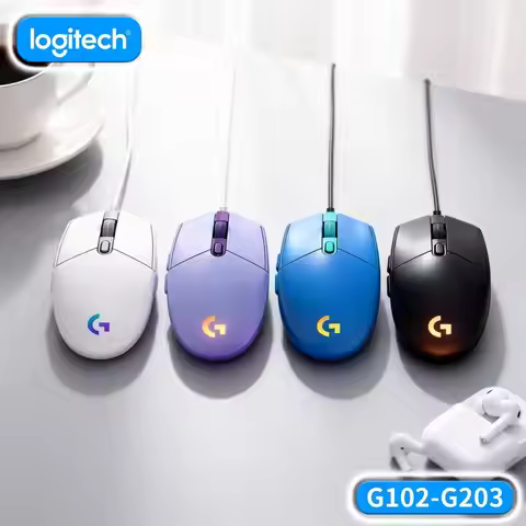 Logitech G102 Prodigy Wired Gaming Mouse RGB Backlit Technology 6 Programmable Buttons for Desktop G