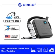 ORICO Colorful Compact Portable SSD 512GB/1TB/2TB - Type-C OTG for Phone Laptop (B5PLUS)