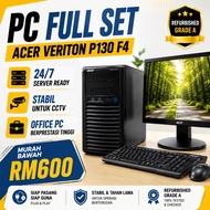 Intel Xeon Desktop PC 8GB DDR4 RAM 128GB SSD 1TB HDD NVIDIA GT710 2GB Acer 19.5” Monitor Full Set Wa