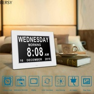 BERSY Calendar Large Letter Electronic Table Large Dementia LCD Screen Alarm Clock