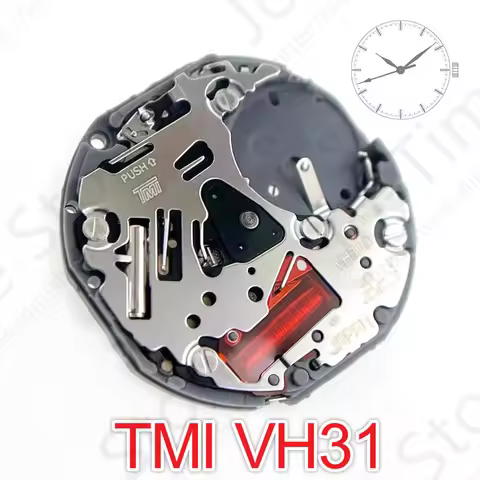 VH31 Sweep Second 3 Hands Japan Quartz Movement Tmi Time Module Movement Vh31b 110 ½ Ligne Quartz Mo