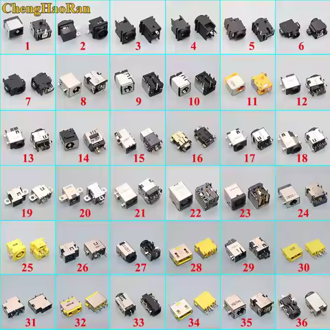 36models x2pcs= 72pcs/lot Laptop DC Power Jack DC power Socket for Asus Samsung Lenovo HP Dell LG SO
