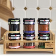 HEXA Wooden Spice Rack Sets Spices 4 In 1 Series (6 Bottles) Storage Pantry