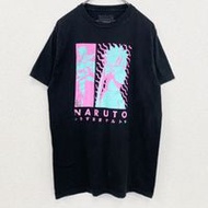古著 2000 年代火影忍者疾風傳漩渦短袖動漫人物印花 T 卹，墨西哥製造，M 碼