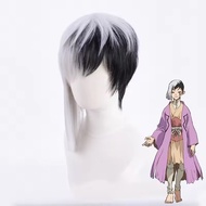 NEW Dr.STONE Anime Asagiri Gen Cosplay Costume Fancy Kimono Outfits Suit Wig Full Set Women Men Hall